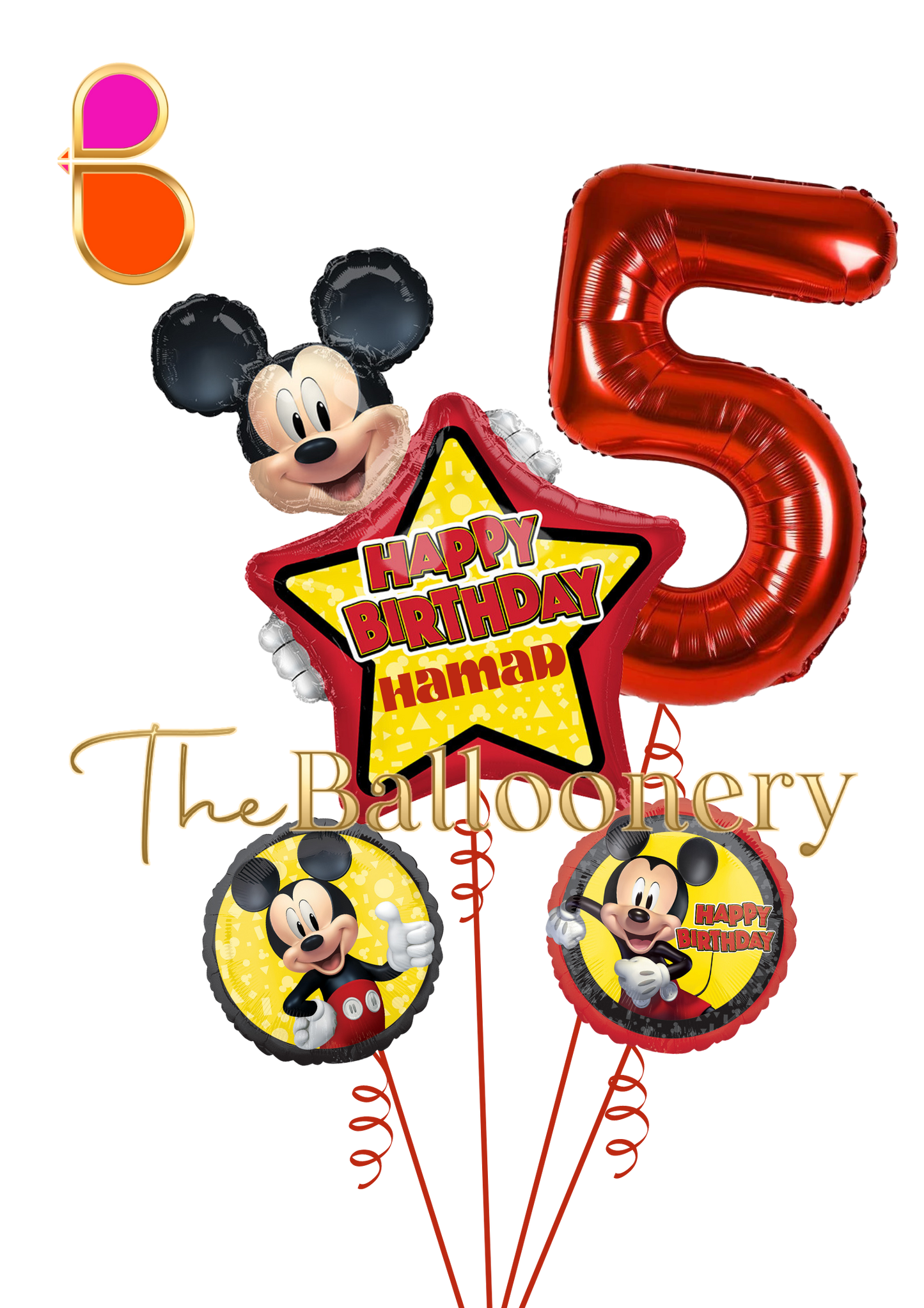 Mickey Mouse Customizable Birthday Bouquet